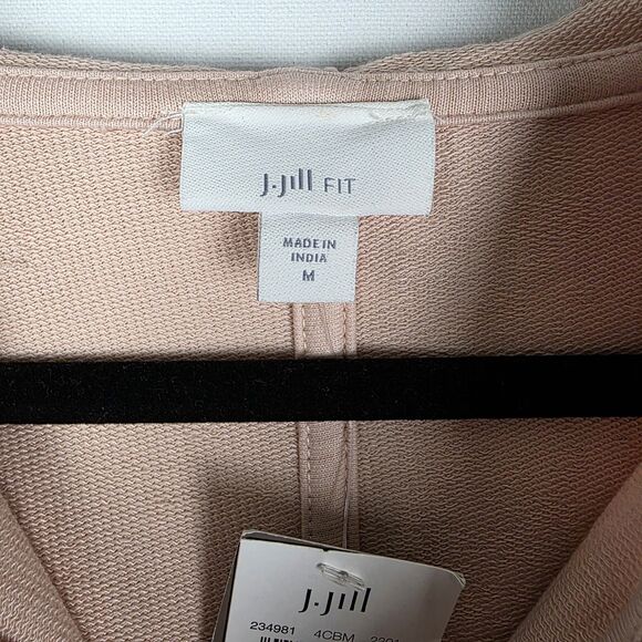 NWT J JILL Fit Twilight Dip-Dyed Ombre French Terry 1/4 Zip Pullover Hoodie Sz M - Picture 4 of 8